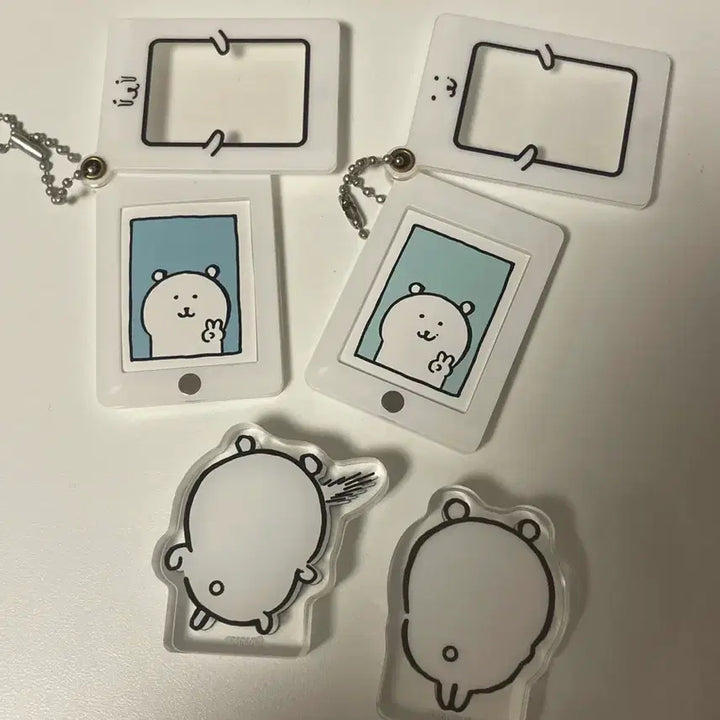 [BUNJANG] Nongdamgom Damgomi Mini Photo Acrylic Keyring / 농담곰 담곰이 증사 아크릴 키링 증명사진 보관함
