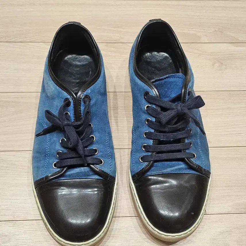 [BUNJANG] Lanvin Velour Low Sneakers Blue UK 8 / 랑방 벨루어 로우 스니커즈 블루 UK8