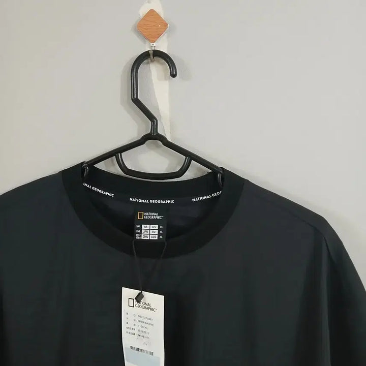 [BUNJANG] National Geographic Side Pocket Woven Short Sleeve T-Shirt Black 110 / (새상품) 내셔널지오그래픽 사이드포켓 우븐반팔 정품 110