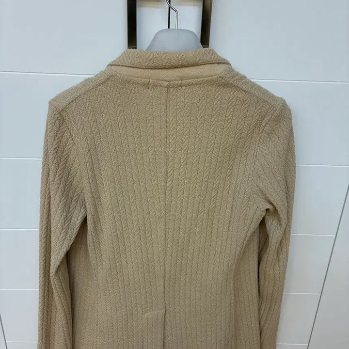 [BUNJANG] Lardini Double Breasted Knit Jacket Beige / 라르디니 더블 브레스티드 니트 자켓