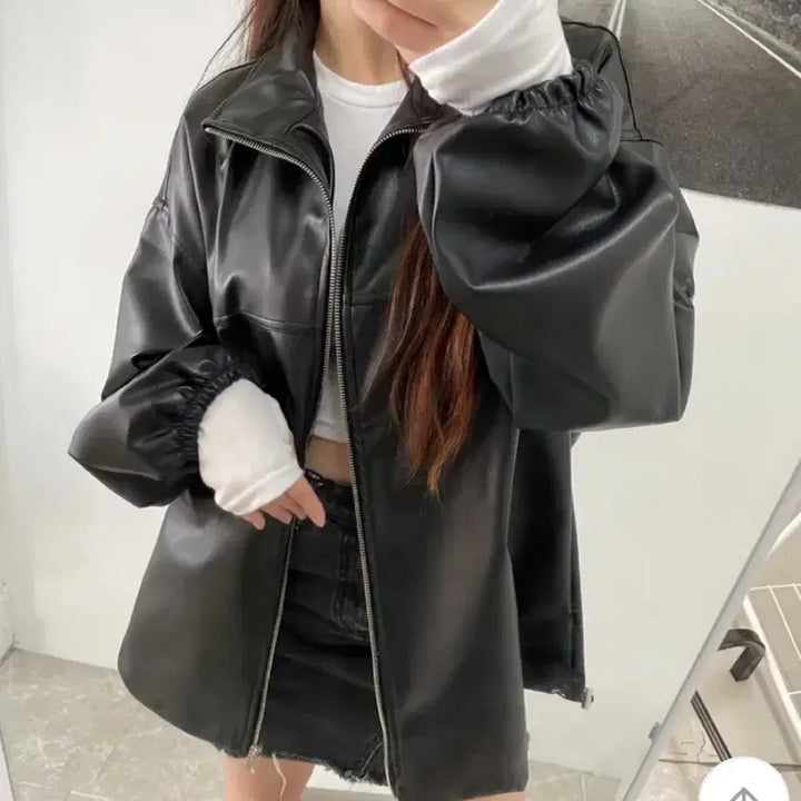 [BUNJANG] Leather Rider Jacket / 러이더자켓