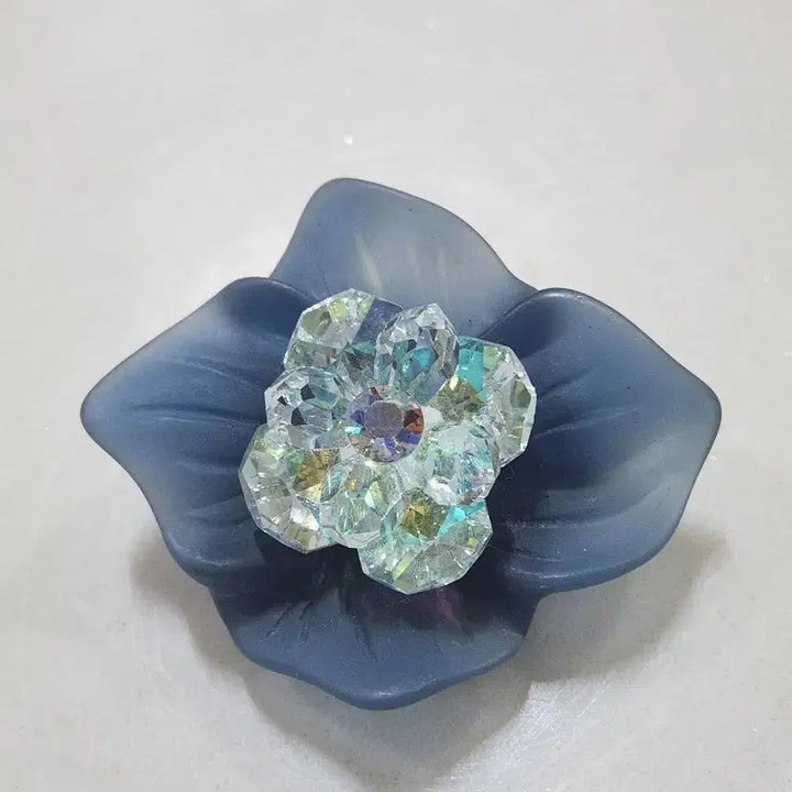 [BUNJANG] West German Crystal Aurora Borealis Brooch 1980s / (미사용)1980년대 희귀템 서독제 크리스탈 브롯치