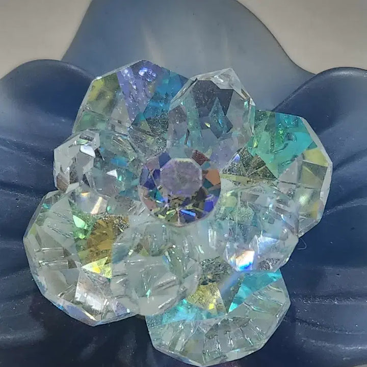 [BUNJANG] West German Crystal Aurora Borealis Brooch 1980s / (미사용)1980년대 희귀템 서독제 크리스탈 브롯치