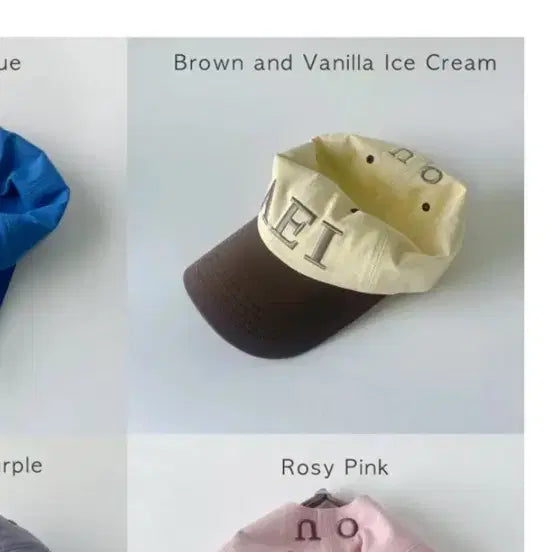 [BUNJANG] Aeiou Brown &amp; Vanilla Ice Cream Hat / 아에이오우 모자 브라운앤바닐라아이스크림