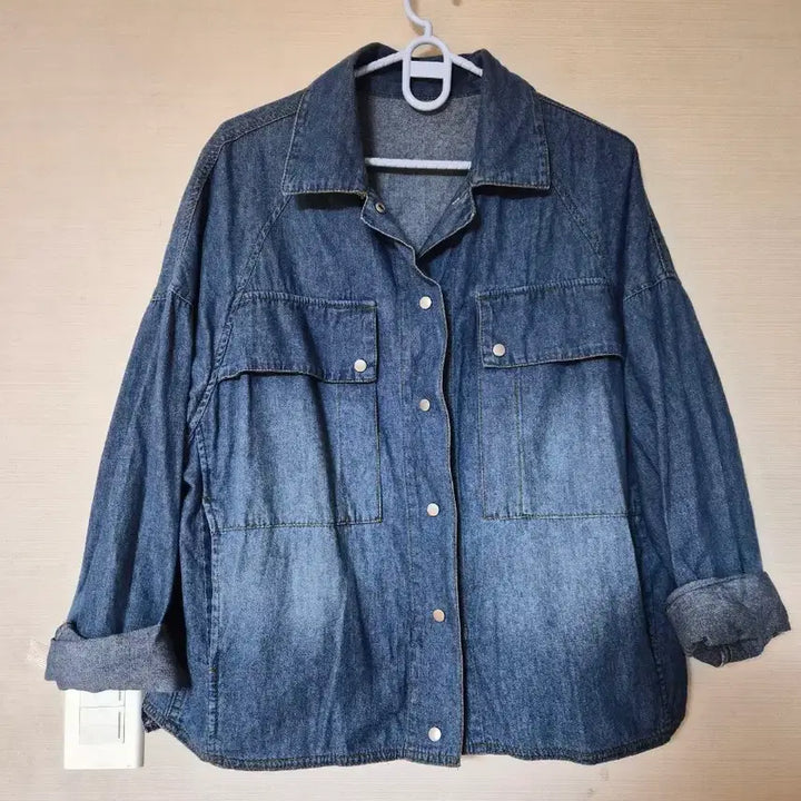 [BUNJANG] Blue Denim Shirt Loose Fit / 청 데님 셔츠 남방 루즈핏