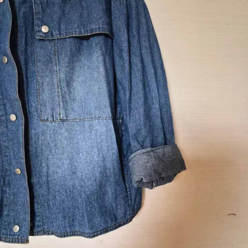 [BUNJANG] Blue Denim Shirt Loose Fit / 청 데님 셔츠 남방 루즈핏