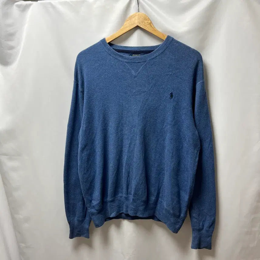 [BUNJANG] Polo Ralph Lauren Blue Knit L / [정품/L] 폴로 랄프로렌 블루 연파랑 니트
