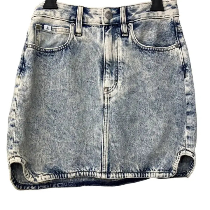 [BUNJANG] Calvin Klein Denim Mini Skirt / 캘빈클라인 데님 미니스커트 CK진청 스커트