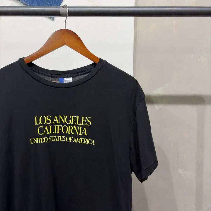 [BUNJANG] H&amp;M Lettering Backprint Short Sleeve T-Shirt / (100) H.M 흐앤므 캐주얼 스트릿 레터링 백프린팅 반팔 티