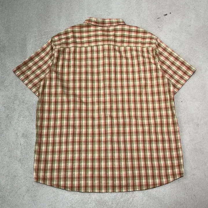 [BUNJANG] Columbia Check Half Shirt / 컬럼비아 체크 하프셔츠 s10958