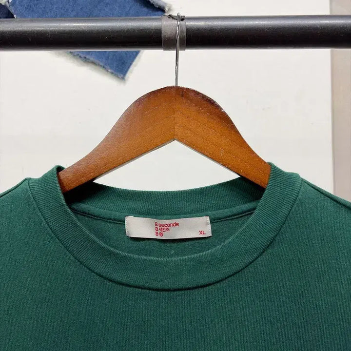 [BUNJANG] 8seconds Printing Short Sleeve T-Shirt Green / (105) 에잇세컨즈 캐주얼 스트릿 프린팅 그린 반팔 티