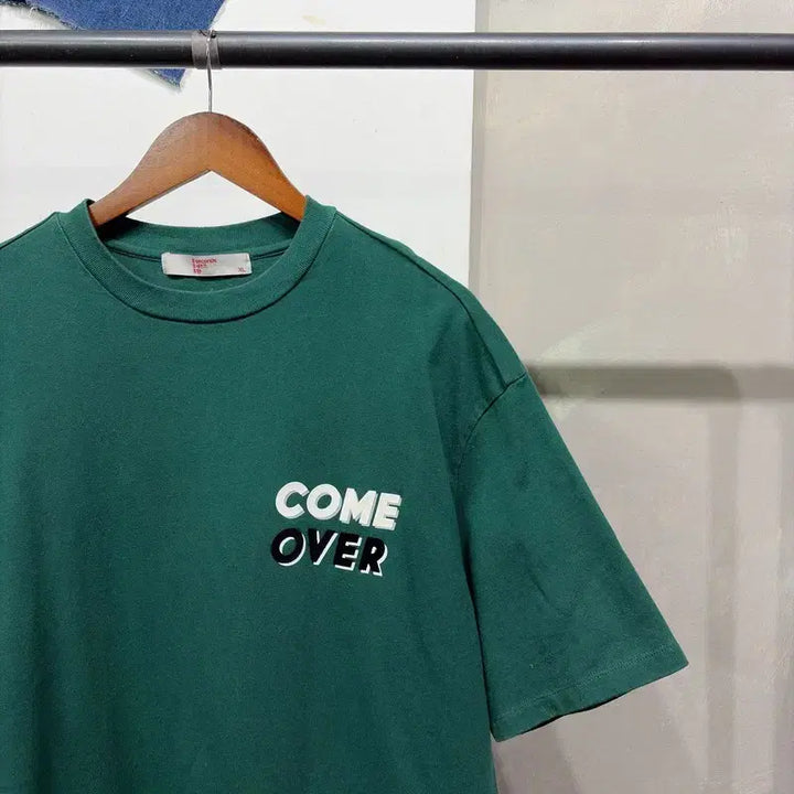 [BUNJANG] 8seconds Printing Short Sleeve T-Shirt Green / (105) 에잇세컨즈 캐주얼 스트릿 프린팅 그린 반팔 티