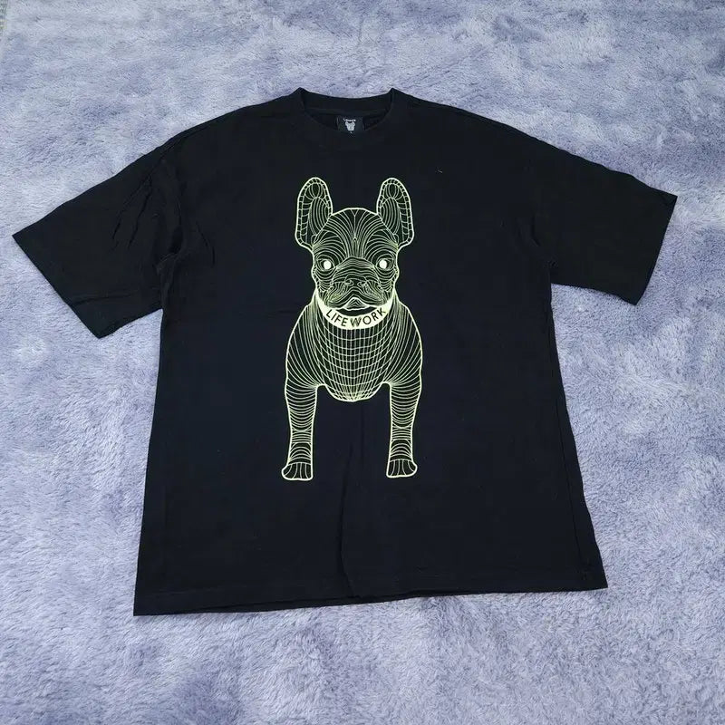 [BUNJANG] Life Work Graphic T-Shirt / L 라이프워크 반팔 티 | 0430A16