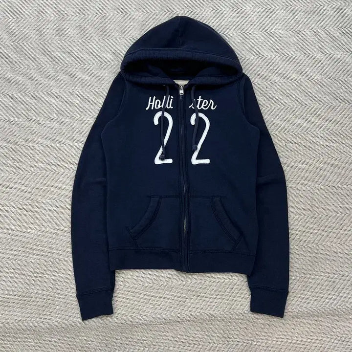 [BUNJANG] Hollister Embroidered Hoodie Zip-Up / 홀리스터 자수 후드집업 r3627
