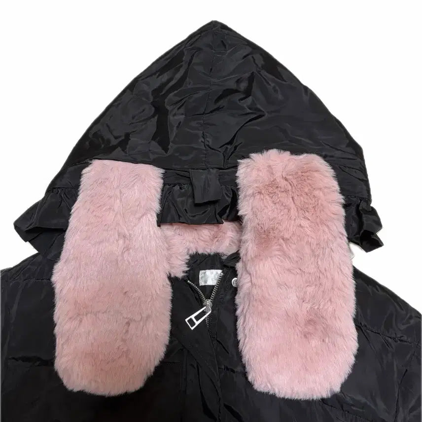 [BUNJANG] 331room Rabbit Ear Faux Fur Padding Vest / 331room 331ro0m 빈티지 토끼귀 퍼 레이스 패딩