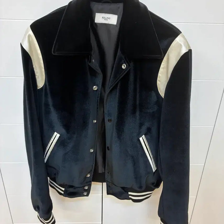 [BUNJANG] Rolling Studio Velvet Jacket Black / 롤링스튜디오 벨벳 자켓