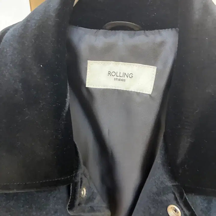 [BUNJANG] Rolling Studio Velvet Jacket Black / 롤링스튜디오 벨벳 자켓