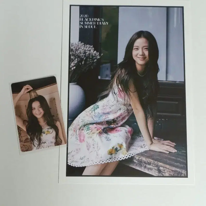 [BUNJANG] BLACKPINK Jisoo Summer Diary 2020 Photocard &amp; Postcard Set / 블랙핑크 지수 섬머다이어리 2020 포카+엽서