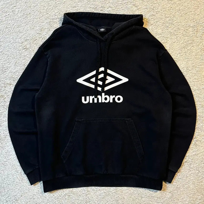 [BUNJANG] Umbro Big Logo Hoodie Black / [M] 엄브로 UMBRO 빅로고 후드티 블랙