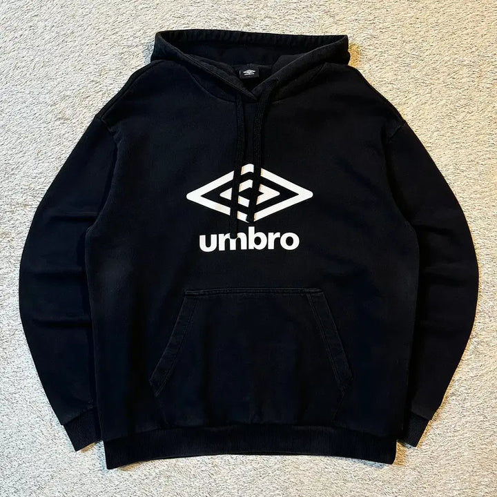 [BUNJANG] Umbro Big Logo Hoodie Black / [M] 엄브로 UMBRO 빅로고 후드티 블랙