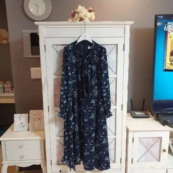 [BUNJANG] jj-ro Floral Print Long Dress / jj-ro 롱원피스/55반-66