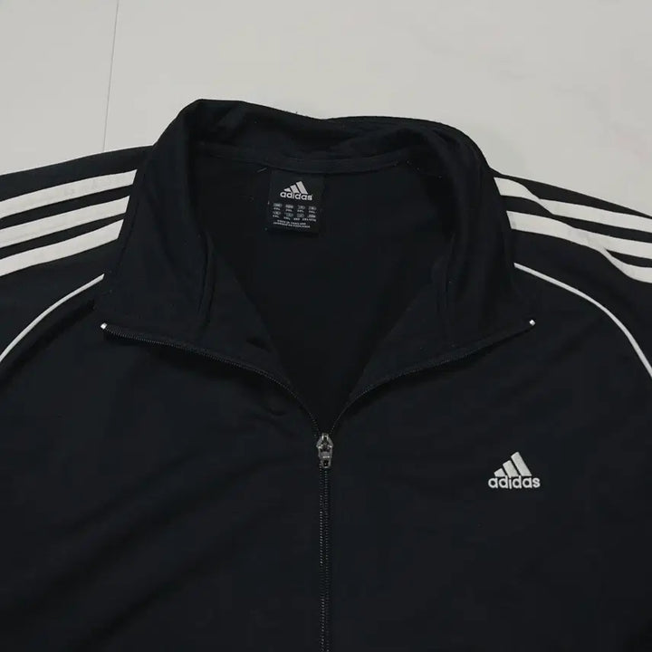 [BUNJANG] Adidas Black Track Jacket / [정품] 아디다스 블랙 오버핏 삼선 져지 [ 2XL ]