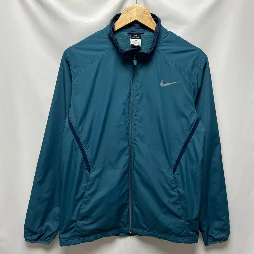 [BUNJANG] Nike Swoosh Dri-FIT Running Windbreaker Blue - Size M / [정품/M] 나이키 스우시 드라이핏 런닝 청색 바람막이