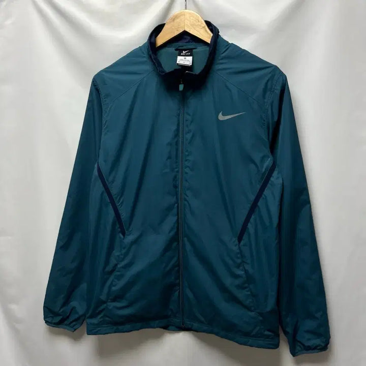 [BUNJANG] Nike Swoosh Dri-FIT Running Windbreaker Blue - Size M / [정품/M] 나이키 스우시 드라이핏 런닝 청색 바람막이
