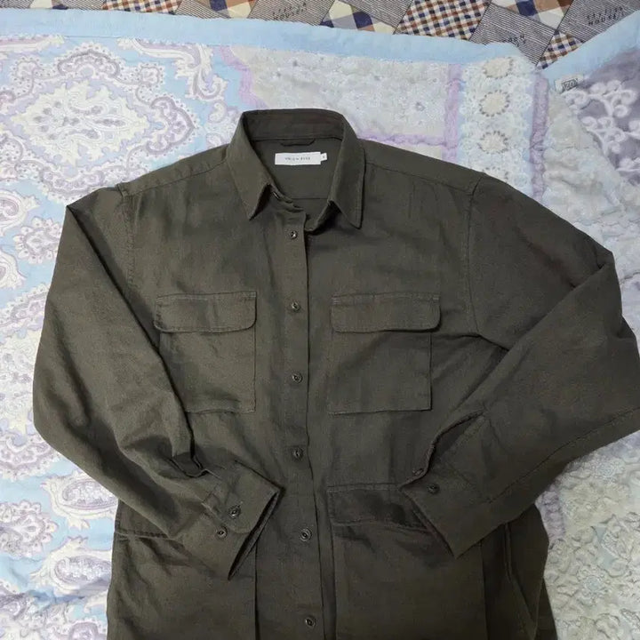 [BUNJANG] Union Blue BDU Linen Shirt Olive (M) / (M) 유니온블루 BDU 린넨 셔츠 올리브