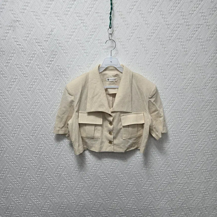 [SOLD OUT] D200 여성 린넨 크롭 자켓