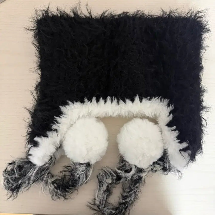 [BUNJANG] Emptyroom Handmade Cat Ear Yarn Hat / emptyroom 엔시티위시 착용 디자인 헨드메이드 고양이 털실 모자