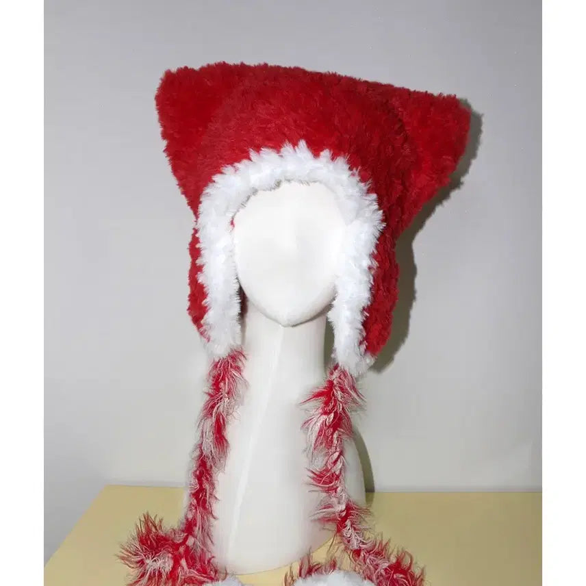 [BUNJANG] Emptyroom Handmade Cat Ear Yarn Hat / emptyroom 엔시티위시 착용 디자인 헨드메이드 고양이 털실 모자
