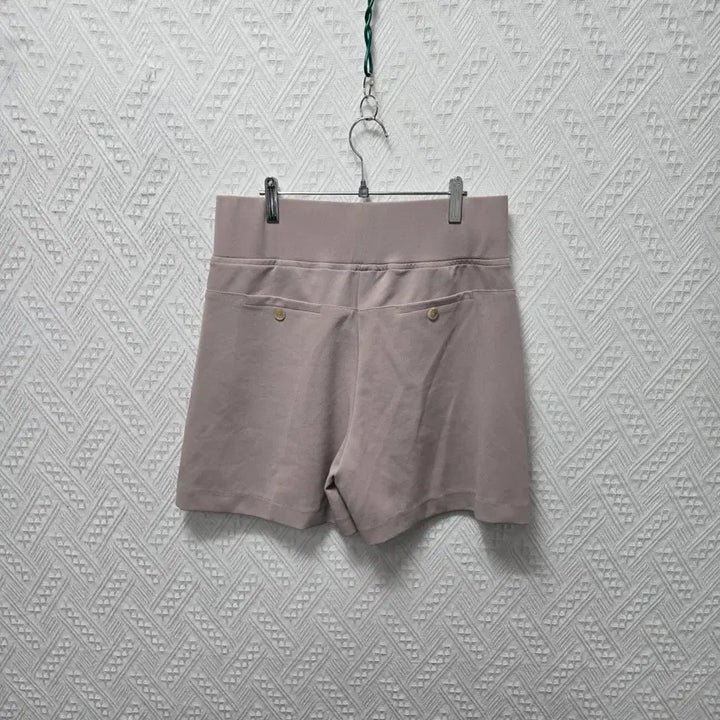 [SOLD OUT] D212 여성 베이지색 밴딩 반바지 L