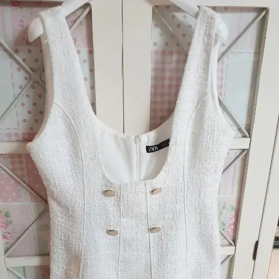 [BUNJANG] Zara Tweed Mini Dress Size 55 / 자라 트위드 원피스/55