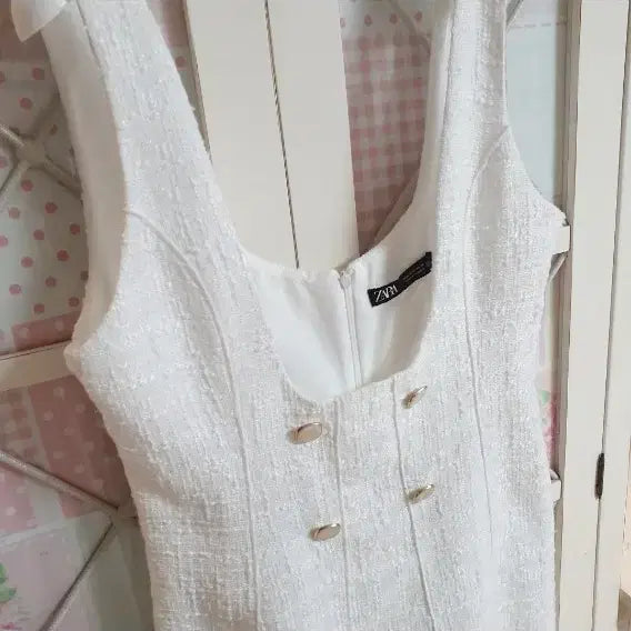 [BUNJANG] Zara Tweed Mini Dress Size 55 / 자라 트위드 원피스/55