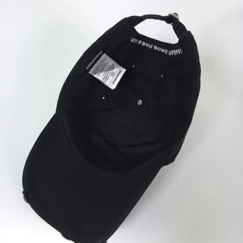 [BUNJANG] DSQUARED2 Patch Distressed Baseball Cap / 디스퀘어드2 DSQ 패치 디스트로이드 볼캡