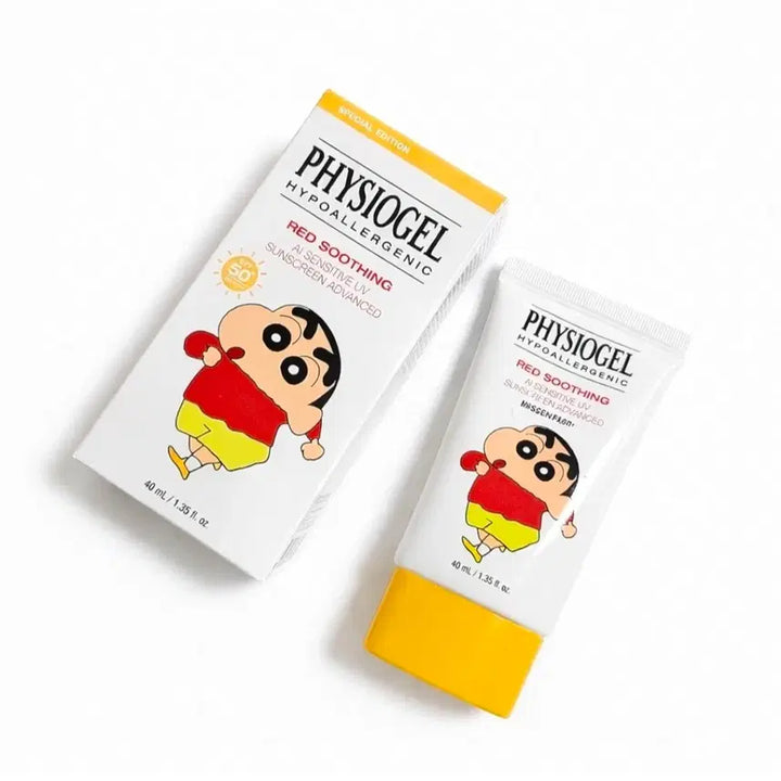 [BUNJANG] Physiogel Crayon Shin-chan Red Soothing AI Sensitive UV Sunscreen Advanced SPF50+ PA++++ / 피지오겔 짱구 레드수딩 AI 센서티브 UV 선스크린 어드밴스드