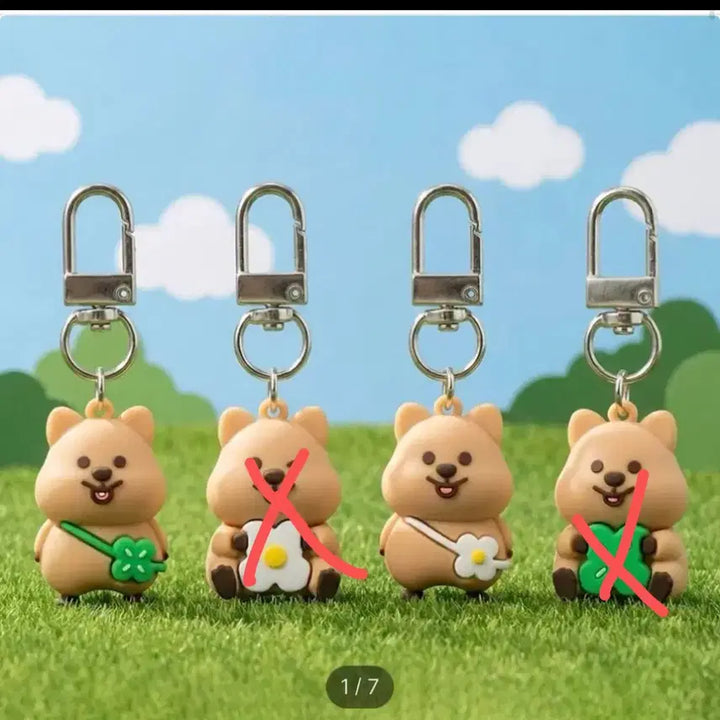 [BUNJANG] Young Forest Couple Quokka Mini Plush Keychain / 영포레스트 커플 키링 쿼카 미니 인형 새상품