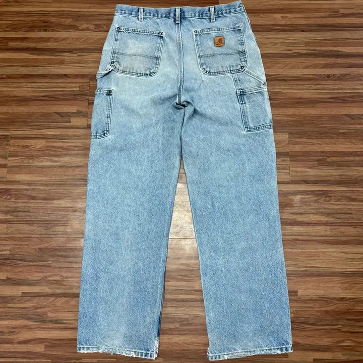 [BUNJANG] Carhartt B73 DST Double Knee Carpenter Work Pants / 칼하트 데님 더블니 b73 dst 카펜터 디스 페이딩 워크 팬츠 34