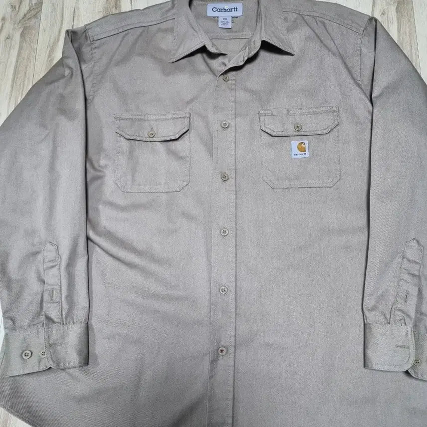 [BUNJANG] Carhartt Two Pocket Brown Work Shirt XXL / 칼하트 투포켓 브라운 워크셔츠 XXL