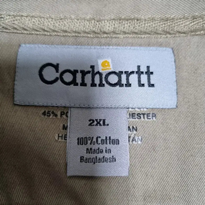 [BUNJANG] Carhartt Two Pocket Brown Work Shirt XXL / 칼하트 투포켓 브라운 워크셔츠 XXL