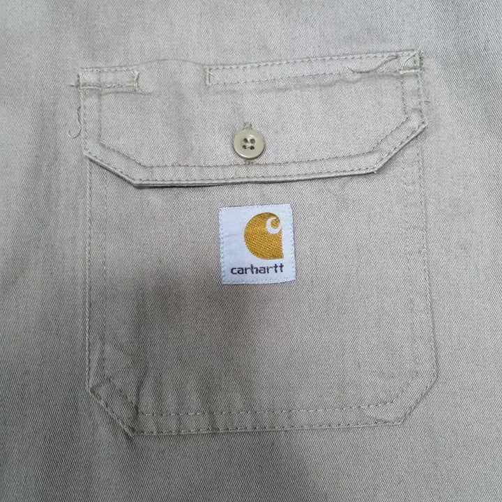 [BUNJANG] Carhartt Two Pocket Brown Work Shirt XXL / 칼하트 투포켓 브라운 워크셔츠 XXL