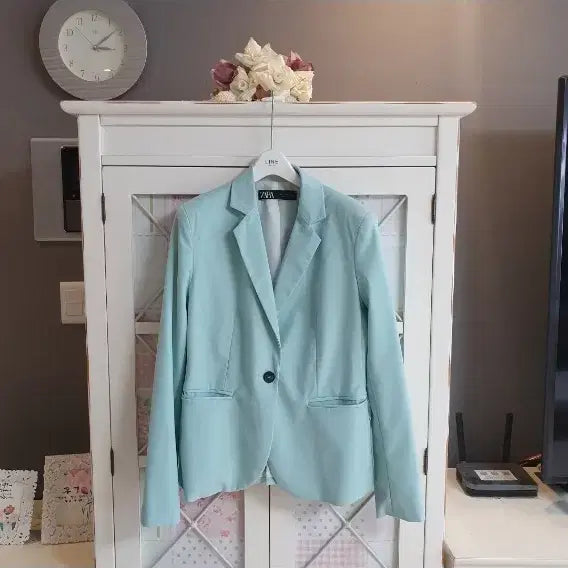 [BUNJANG] Zara Spring Jacket Mint Size 55 / 자라 봄자켓/55