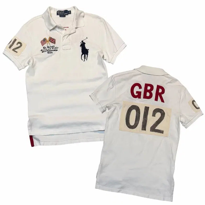 [BUNJANG] Polo Ralph Lauren Big Pony Britton T-Shirt White / 폴로 랄프로렌 빅포니 브리튼 백로고 카라티 화이트