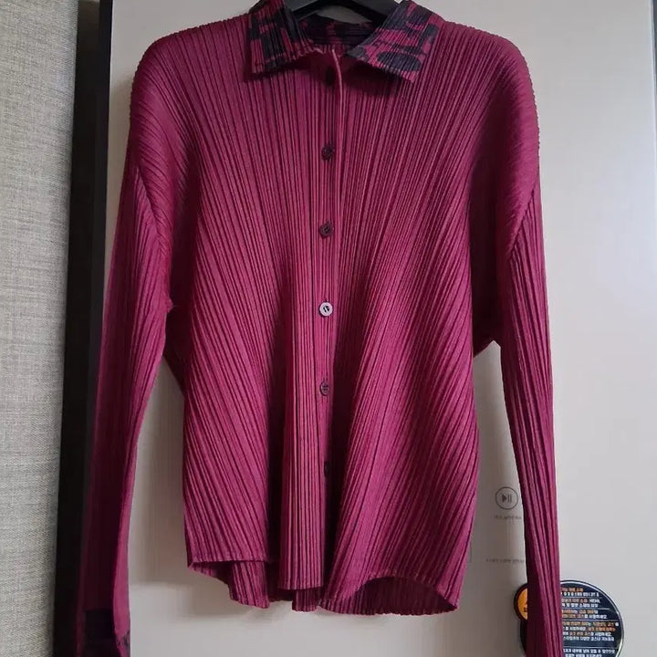 [BUNJANG] Pleats Please Color Block Cardigan / 플리츠플리즈 배색포인트 가디건