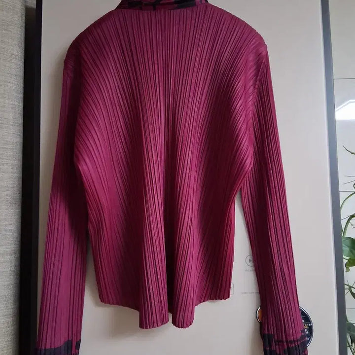 [BUNJANG] Pleats Please Color Block Cardigan / 플리츠플리즈 배색포인트 가디건