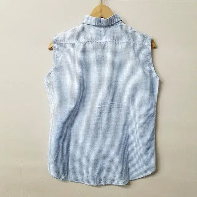 [BUNJANG] Ralph Lauren Sleeveless Check Shirt Blue / 랄프로렌 민소매 체크 셔츠 블루