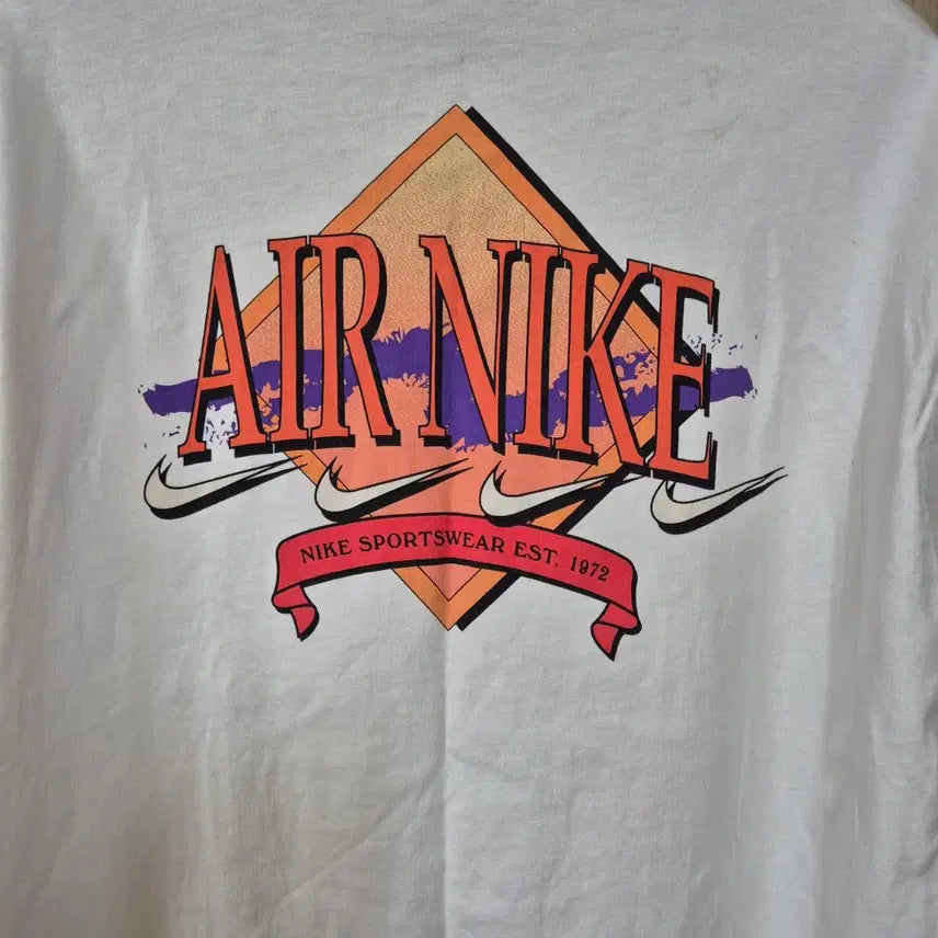 [BUNJANG] Nike Air Logo Short Sleeve T-Shirt White / [S]나이키 에어 반팔 티셔츠