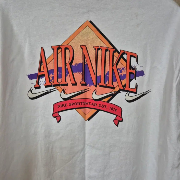 [BUNJANG] Nike Air Logo Short Sleeve T-Shirt White / [S]나이키 에어 반팔 티셔츠