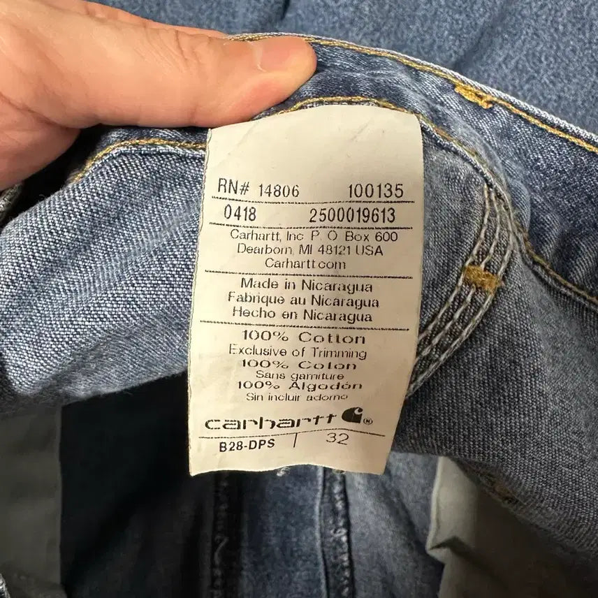 [BUNJANG] Carhartt Denim Shorts Size 32 / 칼하트 데님 반바지 쇼츠 32